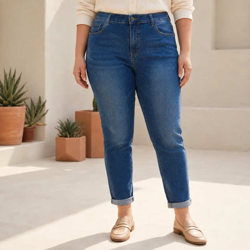 Jean 7/8ème (T42-T50) - denim - 50