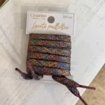 Lacets plats pailletés 120 cm - multicolore - sans-taille