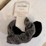 Lot de 2 chouchous pailletés femme - gris - sans-taille