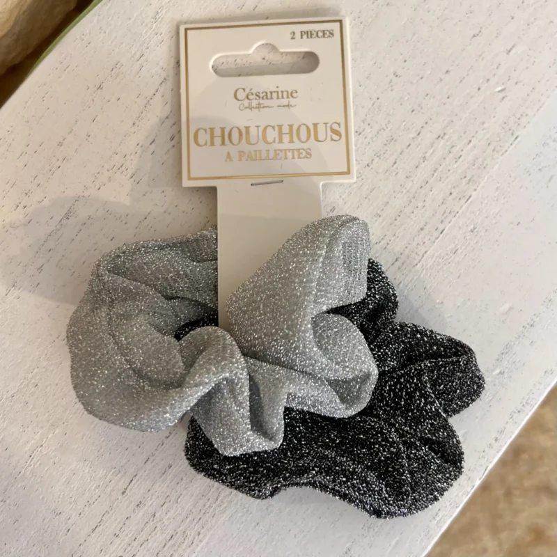 Chouchou pailleté - gris-gris-fonce - sans-taille