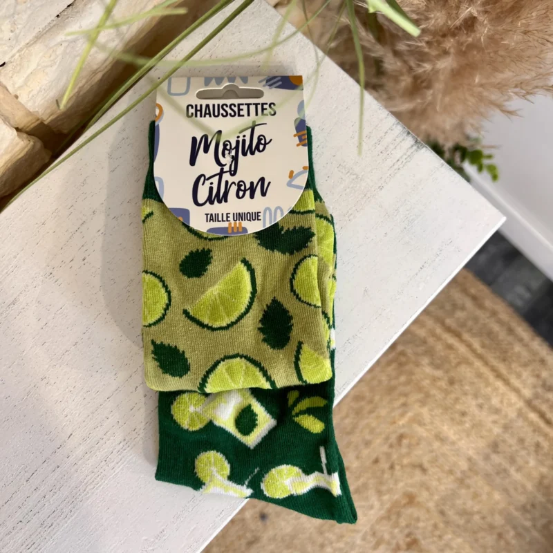 Chaussettes fantaisies - vert - taille-unique