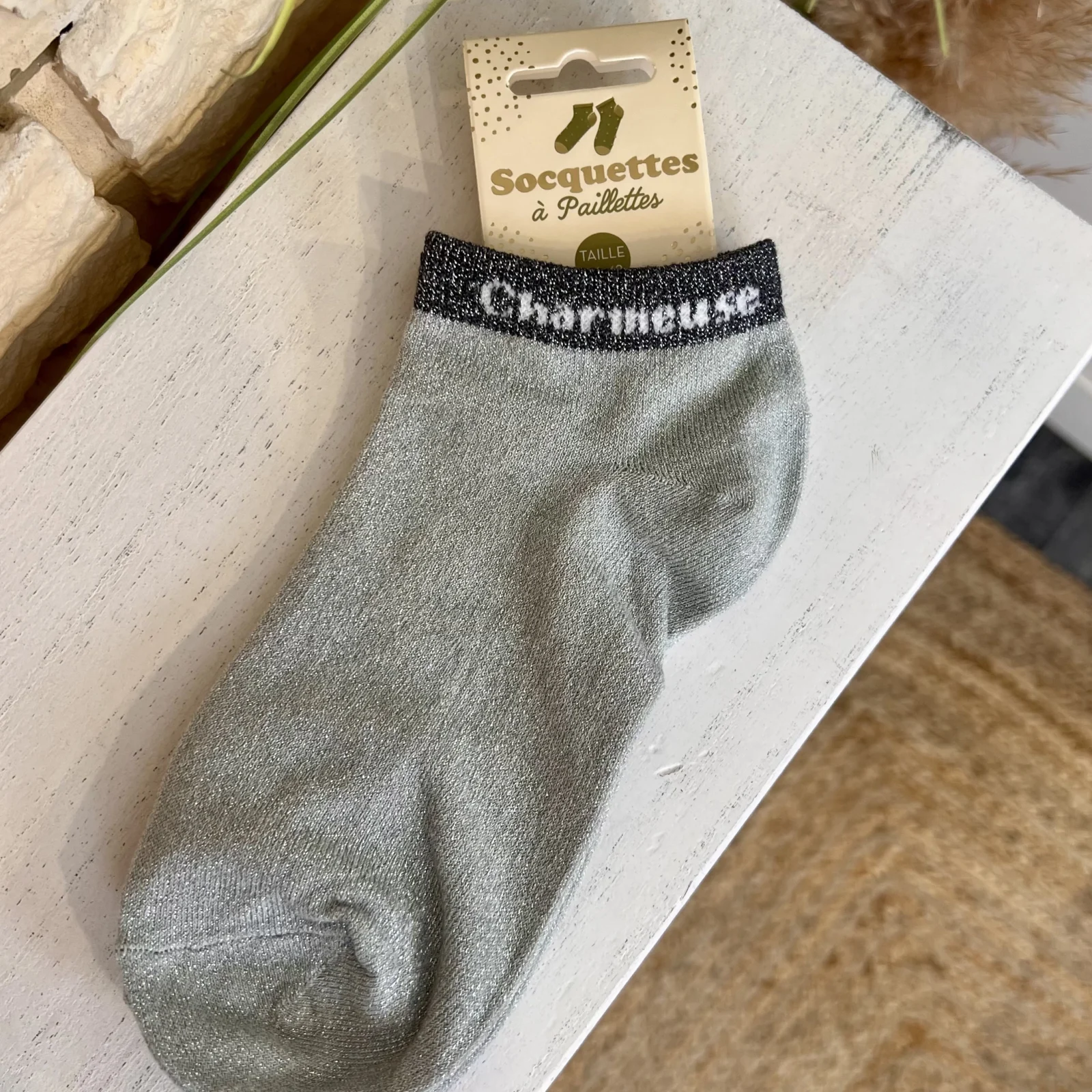 Socquettes à paillettes - sans-taille