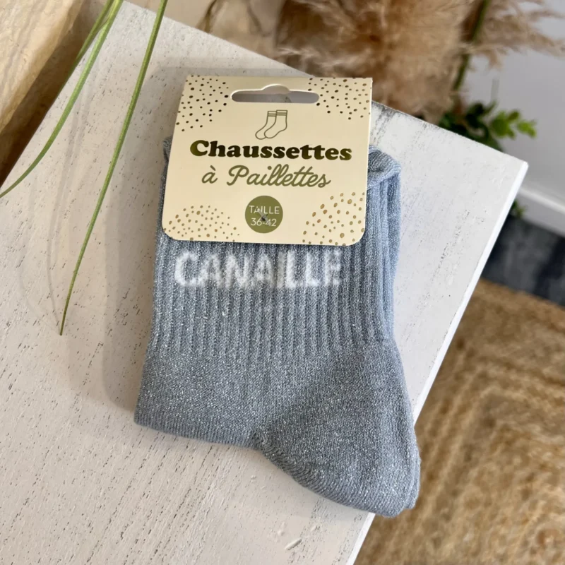 Chaussettes à paillettes - sans-taille