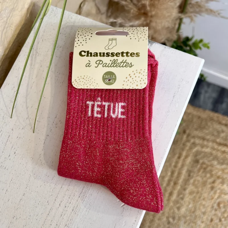 Chaussettes à paillettes - sans-taille