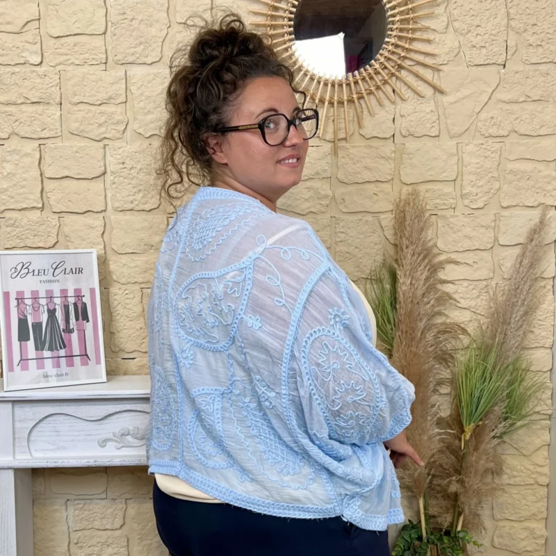 Veste légère (GT) - bleu-ciel - taille-unique-grande-taille