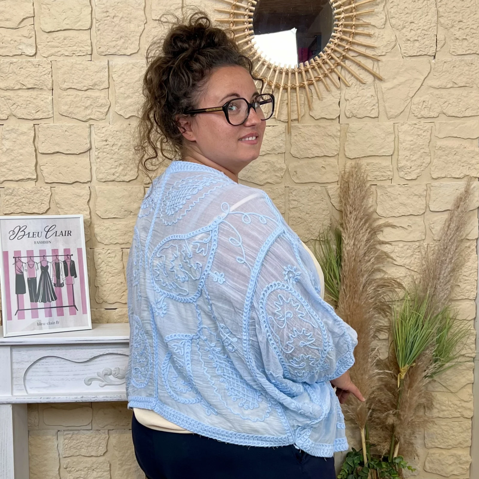 Veste légère (GT) - bleu-ciel - taille-unique-grande-taille