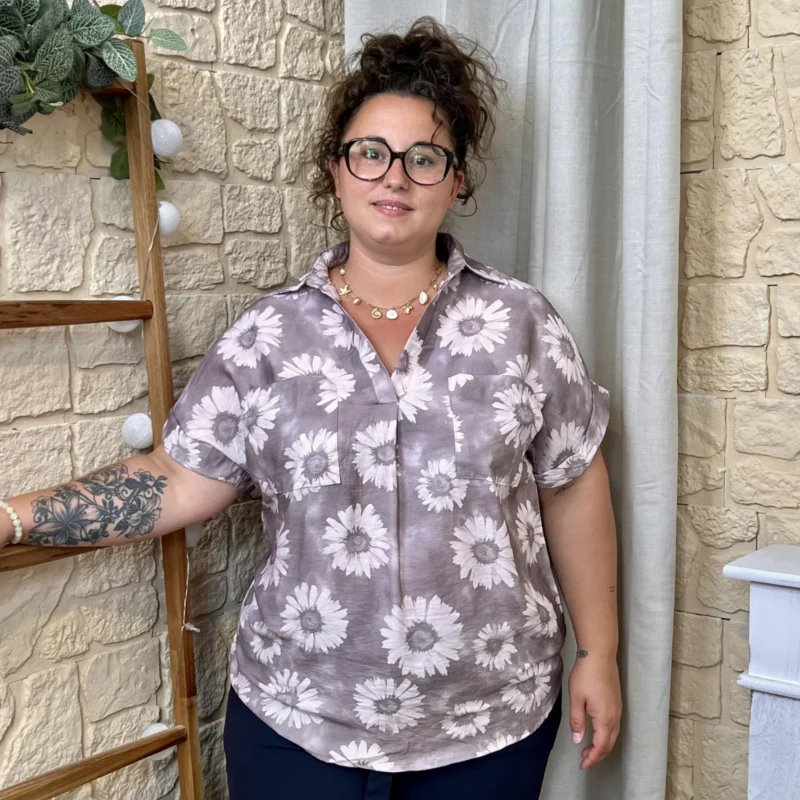 Blouse Marguerite - gris - 52