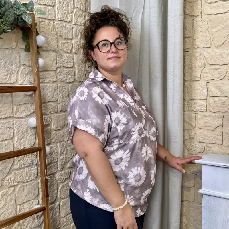 Blouse Marguerite - gris - 52