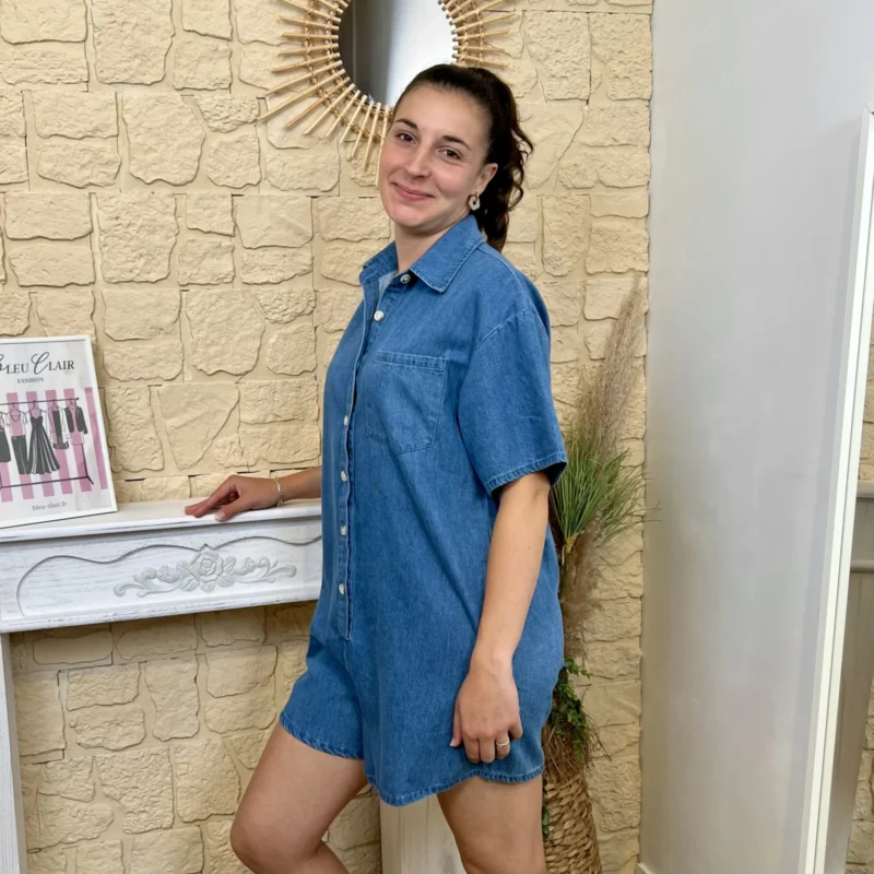 Combishort denim - denim - 38