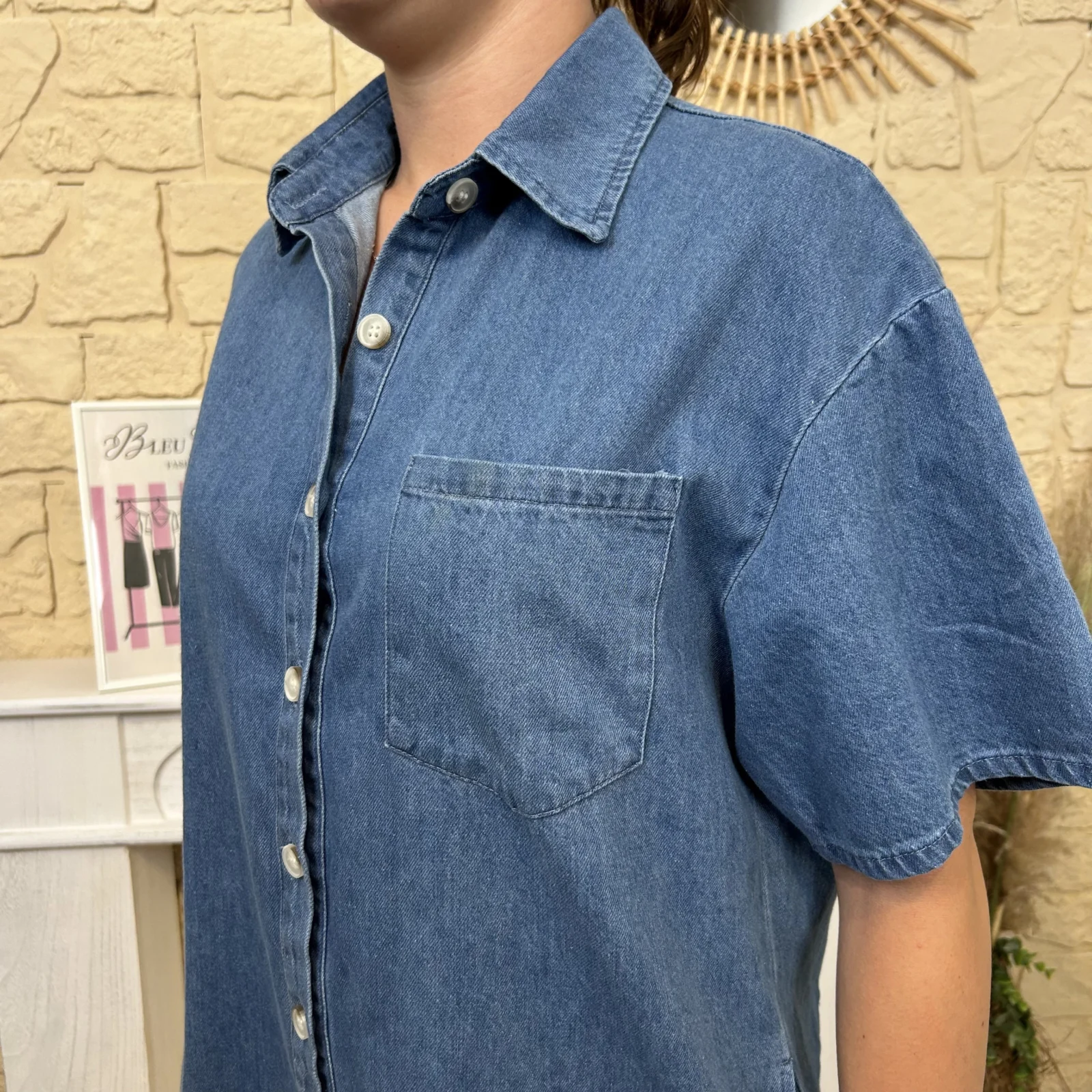 Combishort denim - denim - 38