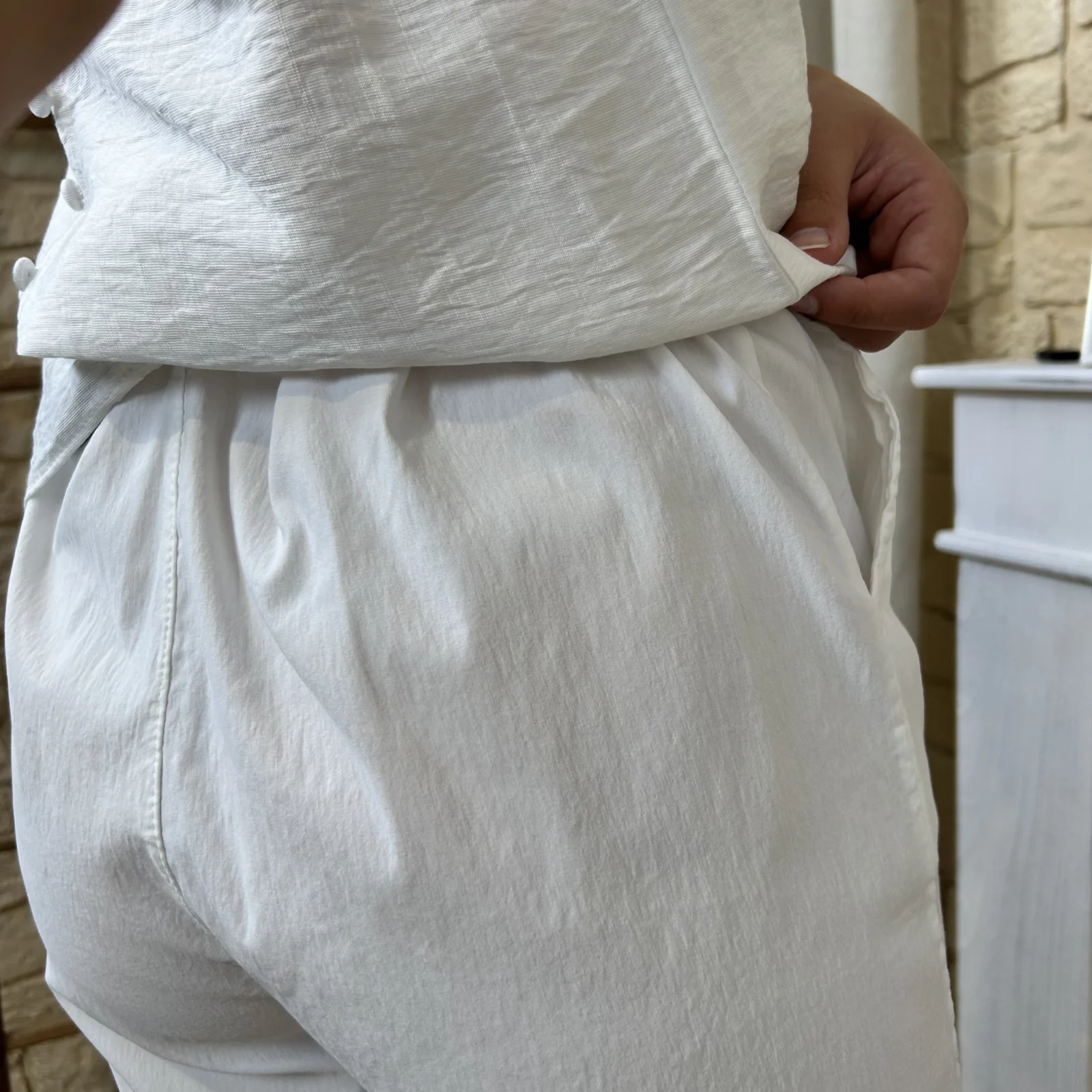Short avec ceinture - blanc - taille-unique