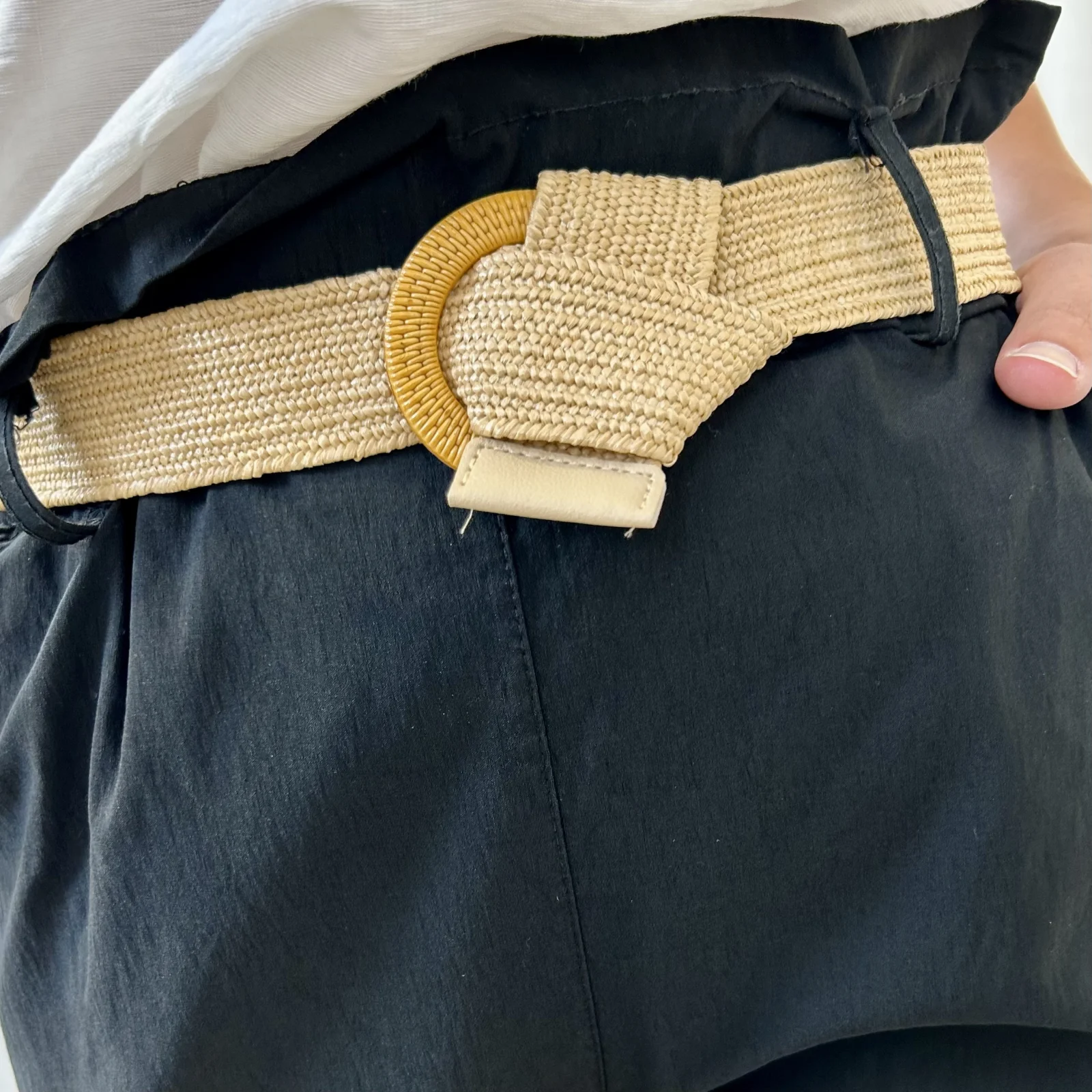 Short avec ceinture - noir - taille-unique