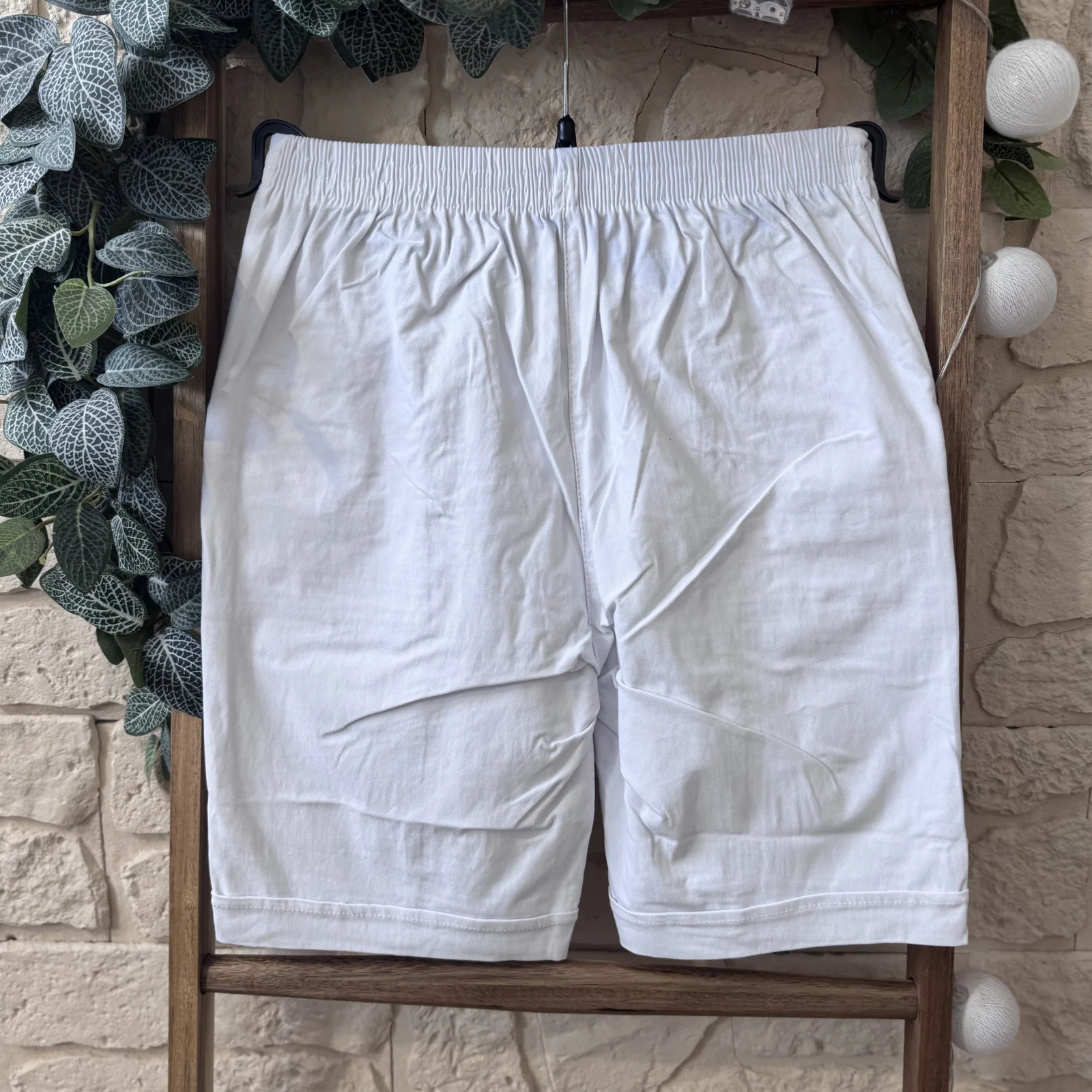 Short confort femme à poches zippées - blanc - 58
