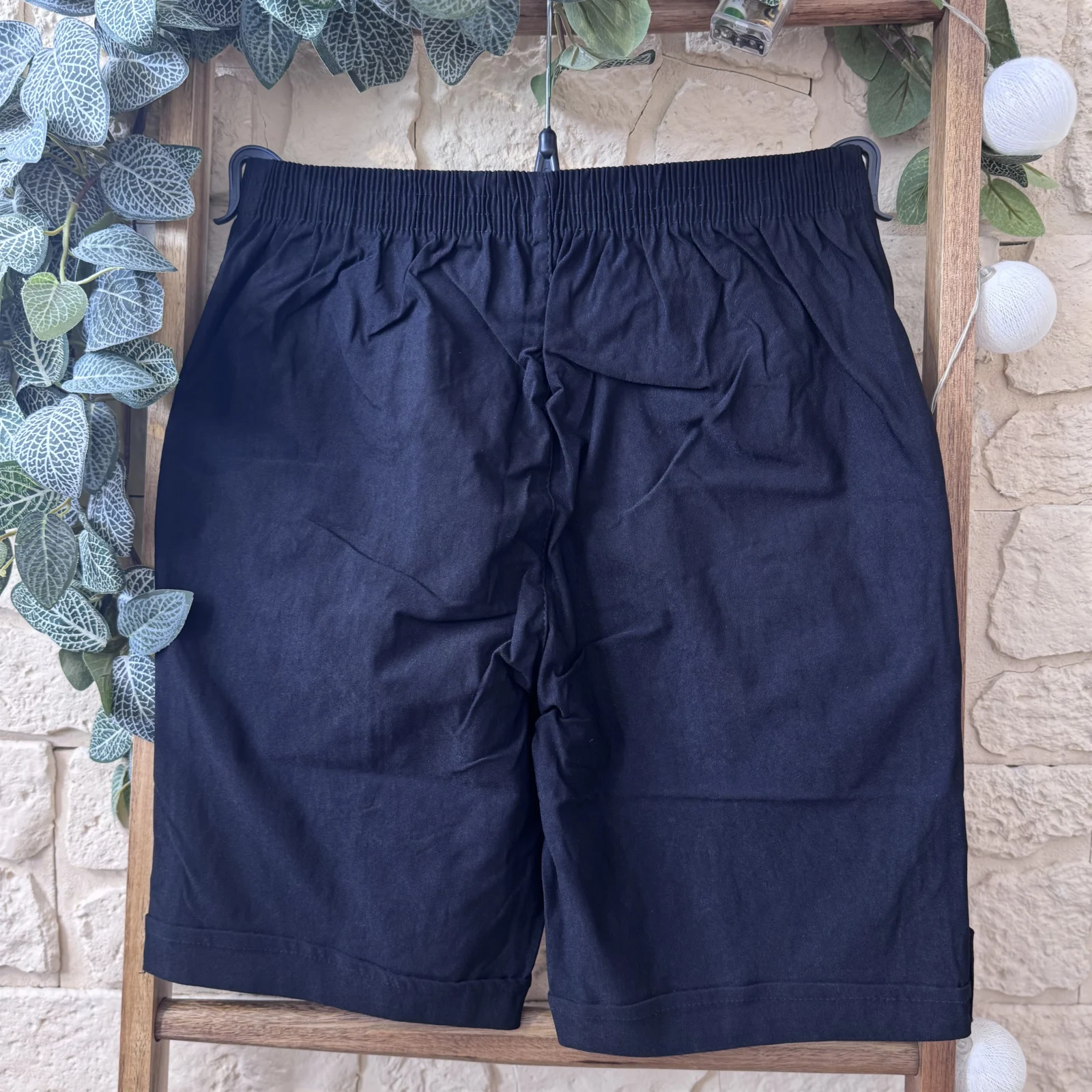Short confort femme à poches zippées - noir - 58