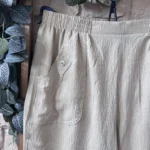Short fluide confort femme à taille élastiquée - beige - 58