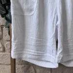 Short fluide confort femme à taille élastiquée - blanc - 58
