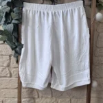 Short fluide confort femme à taille élastiquée - blanc - 58