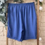 Short fluide confort femme à taille élastiquée - bleu-indigo - 58