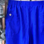 Short fluide confort femme à taille élastiquée - bleu-royal - 58
