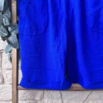 Short fluide confort femme à taille élastiquée - bleu-royal - 58