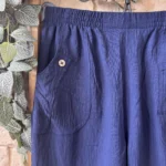 Short fluide confort femme à taille élastiquée - marine - 58