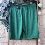 Short fluide confort femme à taille élastiquée - vert-bresil - 58