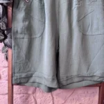 Short fluide confort femme à taille élastiquée - vert-celadon - 58