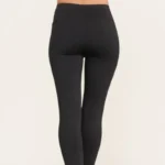 Legging femme côtelé fourré polaire « Tendance » T36-T42 - noir - 46