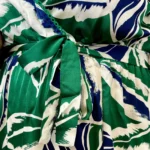 Robe longue feuillage (T40-T48) - vert - 48