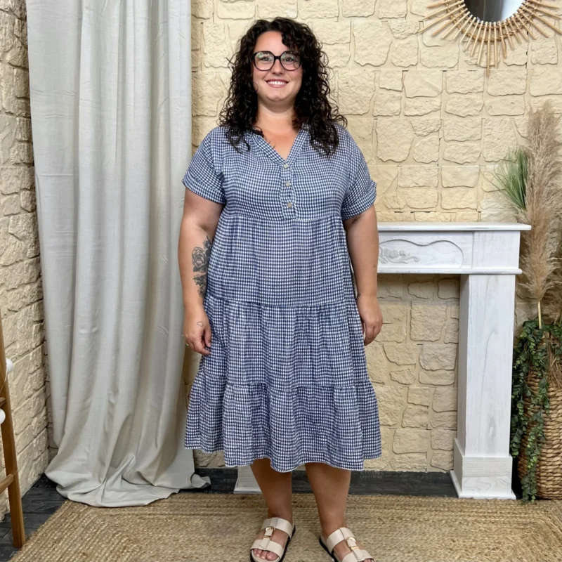 Robe Vichy (TU) - marine-vichy - taille-unique
