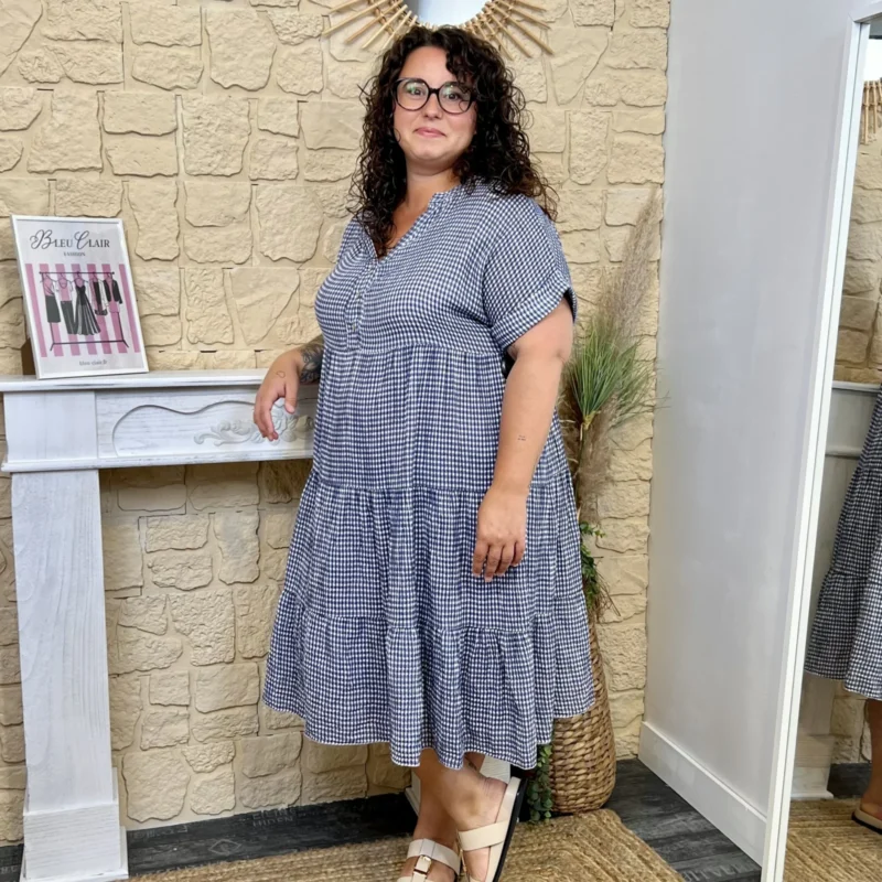 Robe Vichy (TU) - marine-vichy - taille-unique
