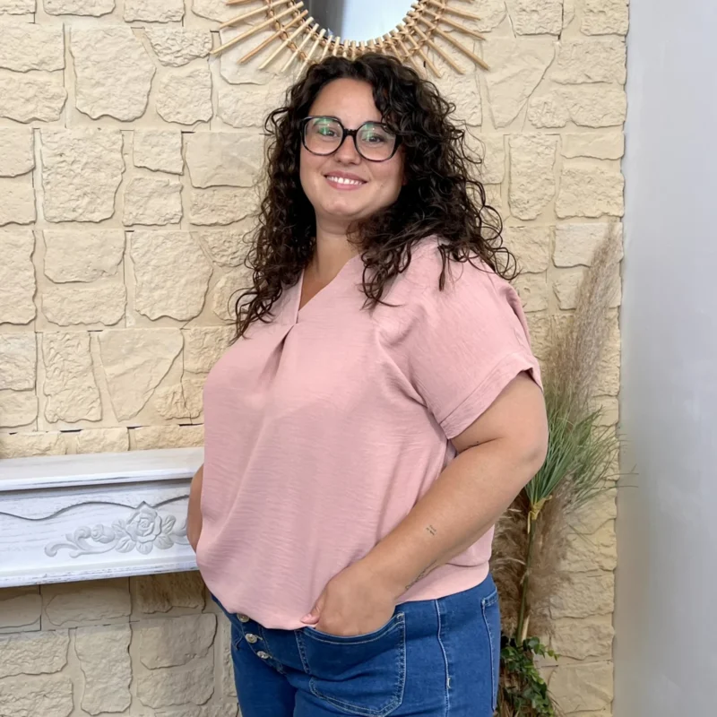 Blouse boule unie