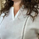 Blouse ajourée (T42-T52) - blanc - 52
