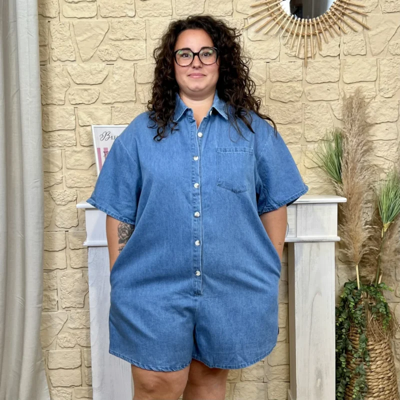 Combishort denim - denim - 48