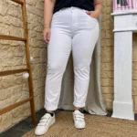 Jean 7/8ème blanc