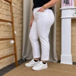 Jean 7/8ème blanc - blanc - 50