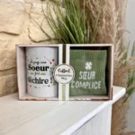 Coffret Mug & Chaussettes - vert-deau - sans-taille