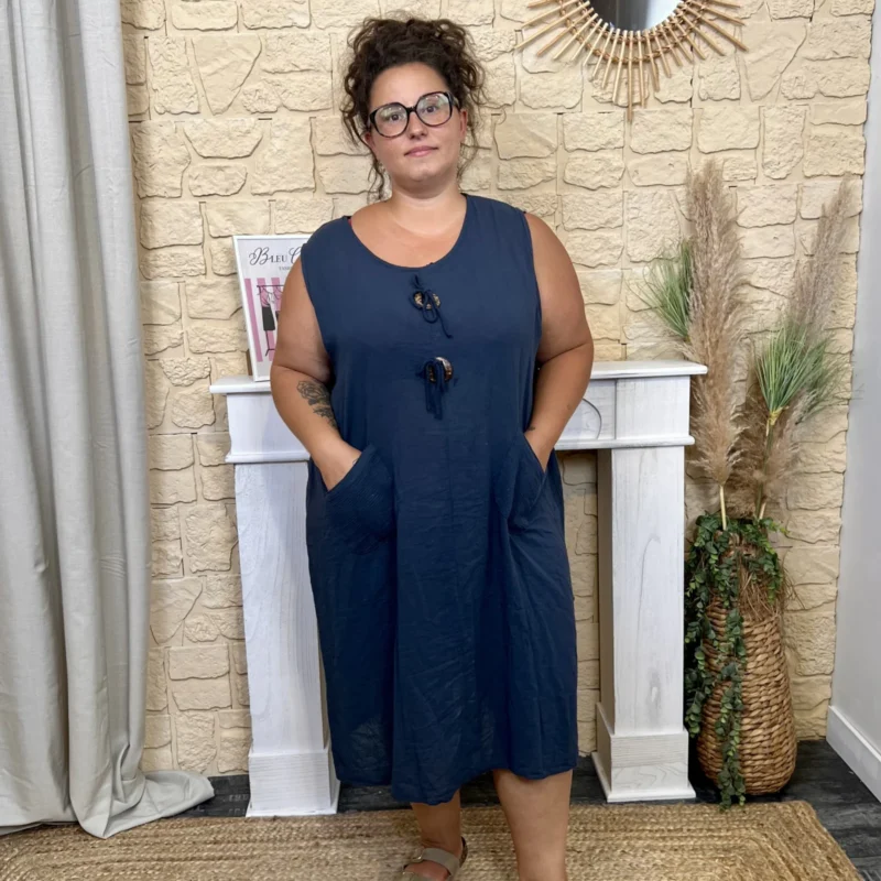Robe légère grande taille - marine - taille-unique-grande-taille