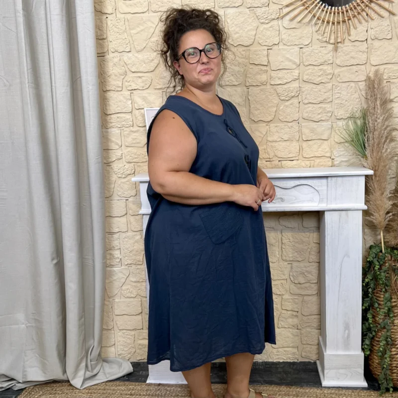 Robe légère grande taille - marine - taille-unique-grande-taille