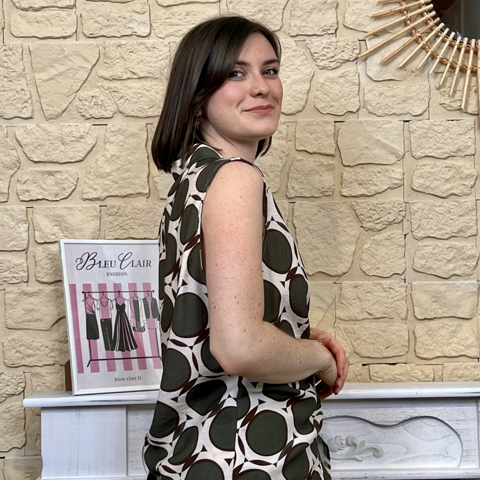 Blouse destructurée - kaki - taille-unique