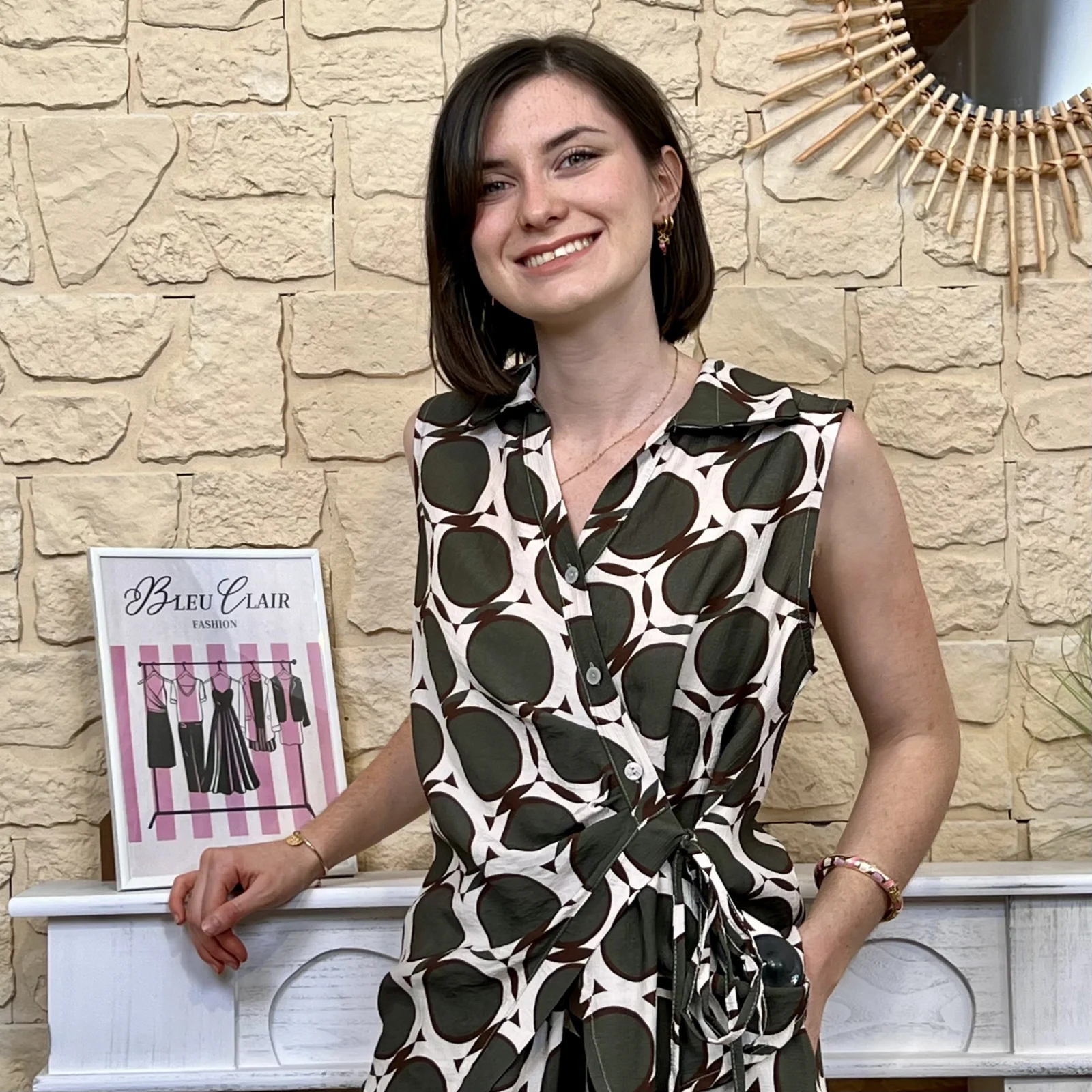 Blouse destructurée - kaki - taille-unique