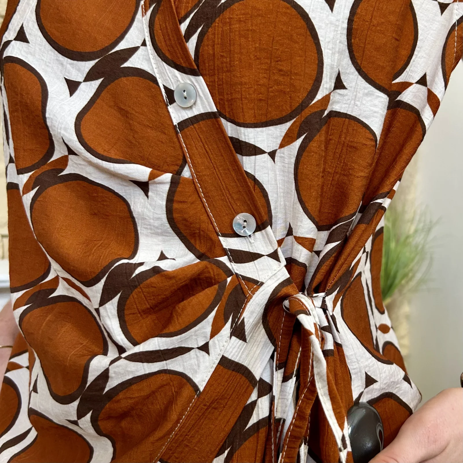 Blouse destructurée - rouille - taille-unique
