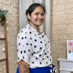 Blouse à pois - blanc-pois - taille-unique-grande-taille