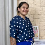 Blouse à pois - marine-pois - taille-unique-grande-taille