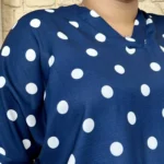 Blouse à pois - marine-pois - taille-unique-grande-taille