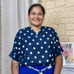Blouse à pois - marine-pois - taille-unique-grande-taille