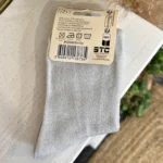 Chaussettes à message pailletées femme - argente - sans-taille