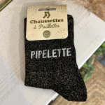 Chaussettes à paillettes pipelette - sans-taille