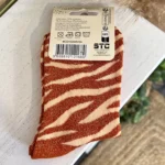Chaussettes pailletées à message femme taille unique 36-42 - rouille - sans-taille