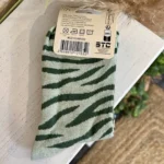 Chaussettes pailletées à message femme taille unique 36-42 - vert-pale - sans-taille